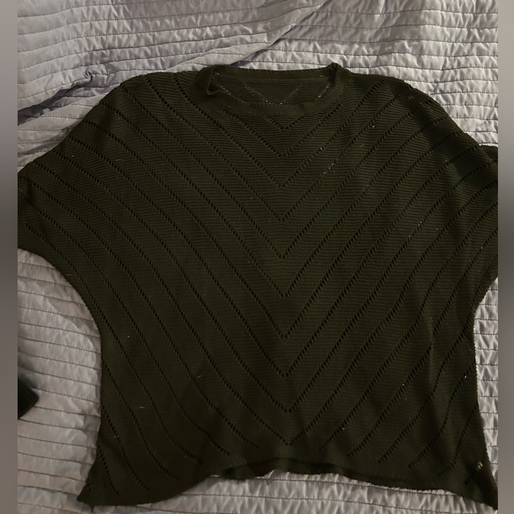 SHEIN Black Curve Knit Top